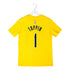 Youth Indiana Pacers #1 Obi Toppin Statement Name and Number T-shirt by Jordan in Gold - Back View