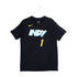 Adult Indiana Pacers #1 Obi Toppin 23-24' CITY EDITION Name and Number T-shirt in Black by Nike - Front View