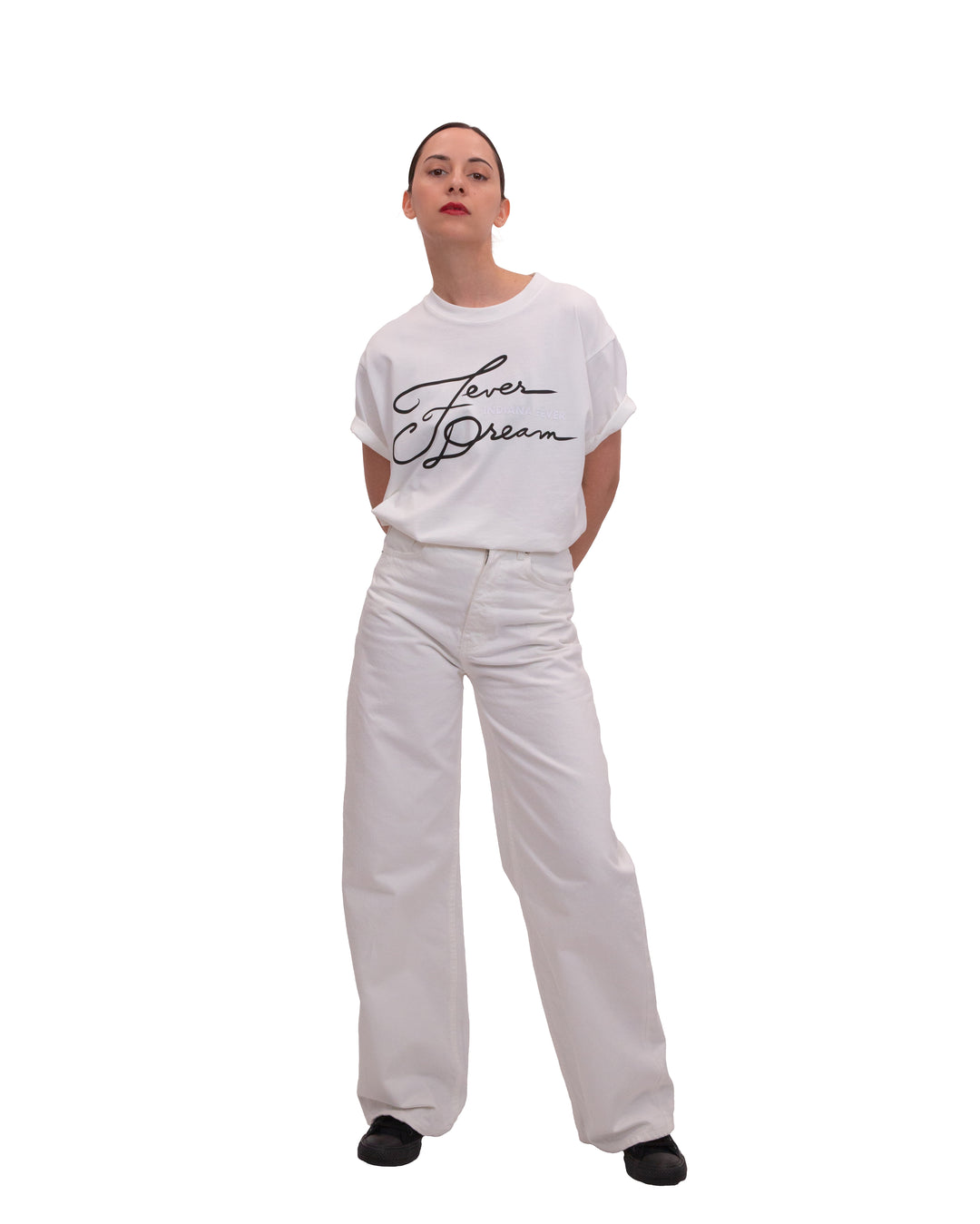 Adult Indiana Fever Fever Dream T-shirt in White by 9 COMMONS