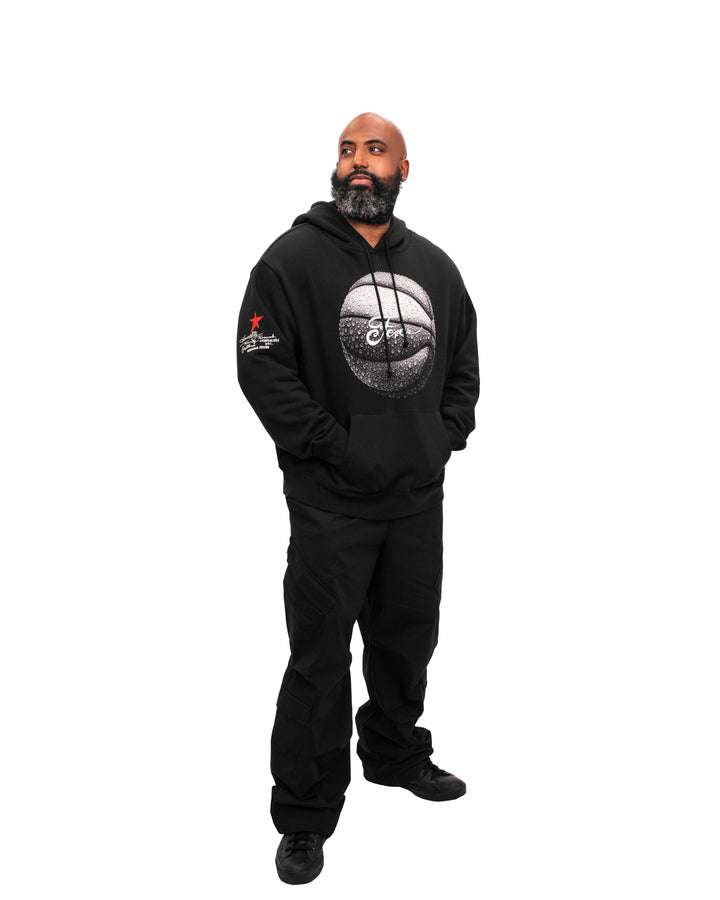 Adult Indiana Fever Basketball Hero Hoodie in Black by 9 COMMONS