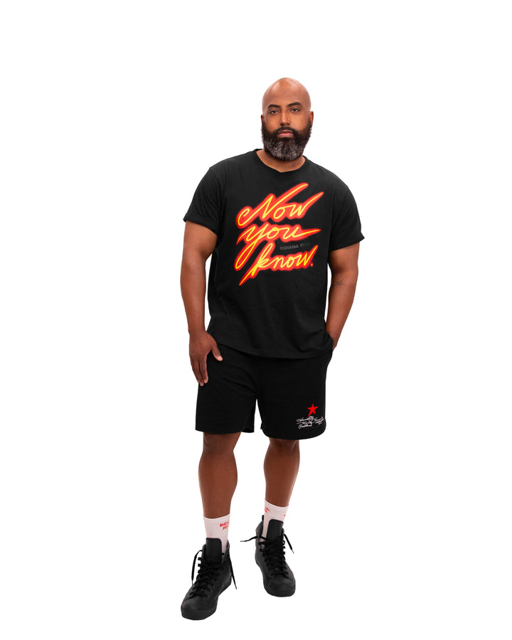 Adult Indiana Fever Now You Know T-shirt in Black by 9 COMMONS