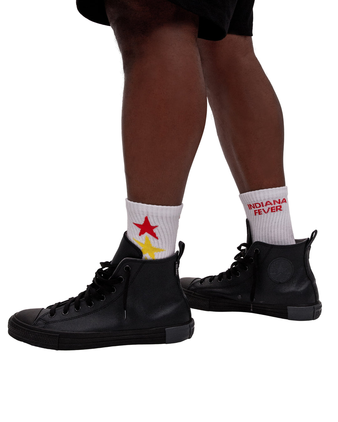 Adult Indiana Fever Star Socks in White by 9 COMMONS