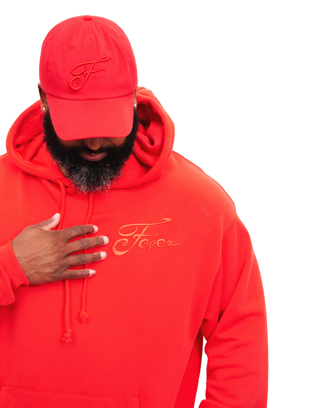 Adult Indiana Fever Red Out Hooded Sweatshirt in Red by 9 COMMONS