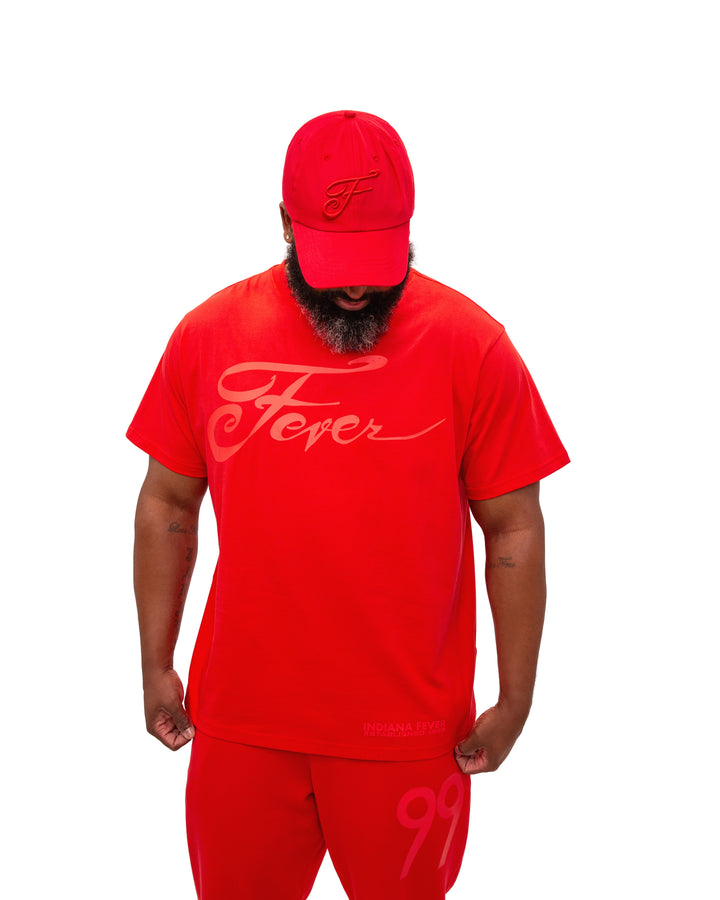 Adult Indiana Fever Red Out T-shirt in Red by 9 COMMONS