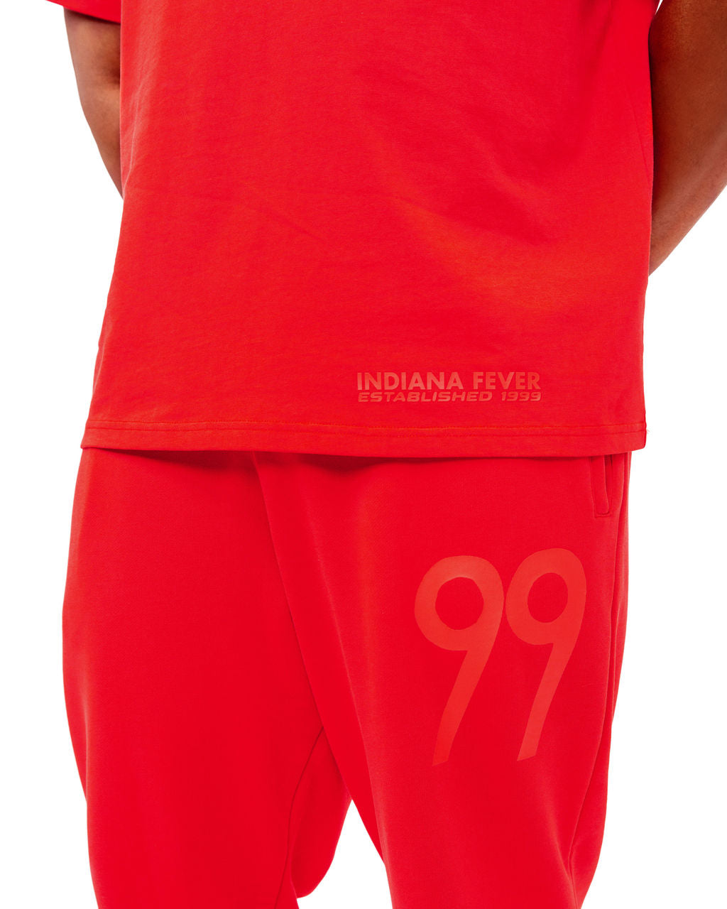 Adult Indiana Fever Red Out Jogger Sweatpants in Red by 9 COMMONS