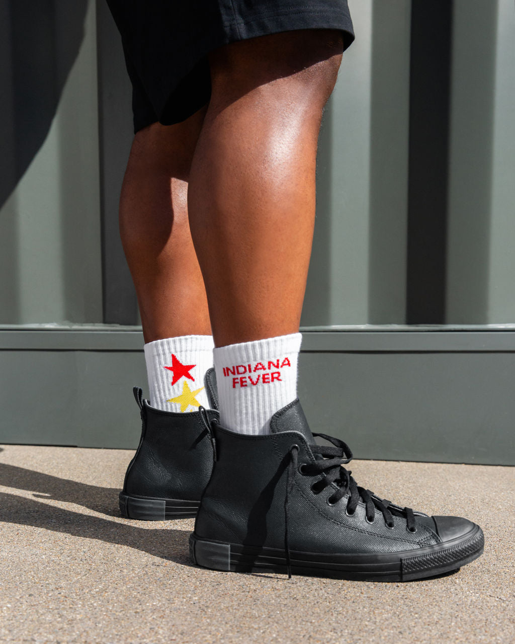 Adult Indiana Fever Star Socks in White by 9 COMMONS