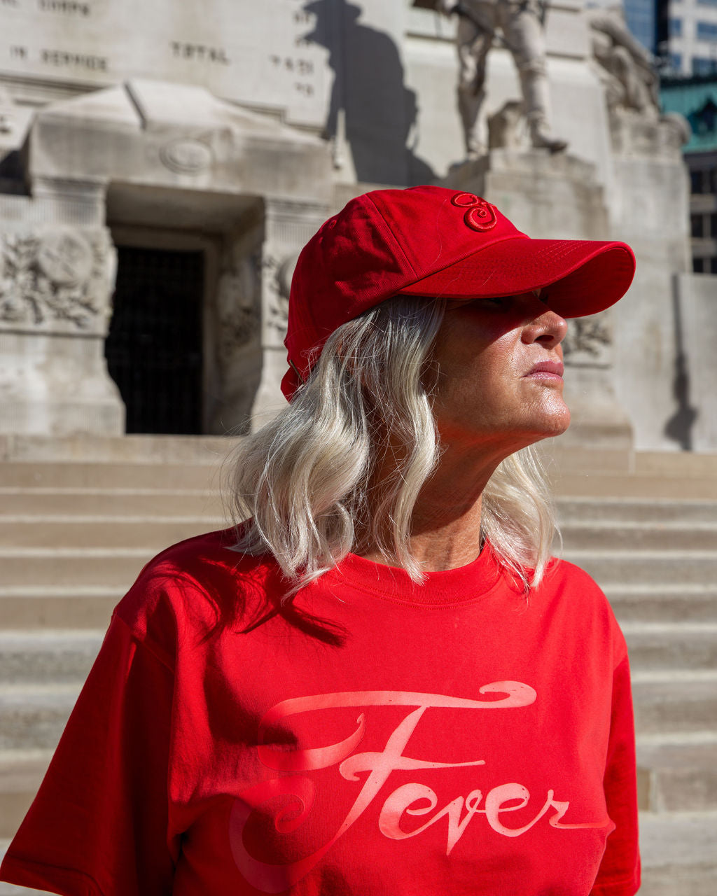 Adult Indiana Fever Red Out T-shirt in Red by 9 COMMONS