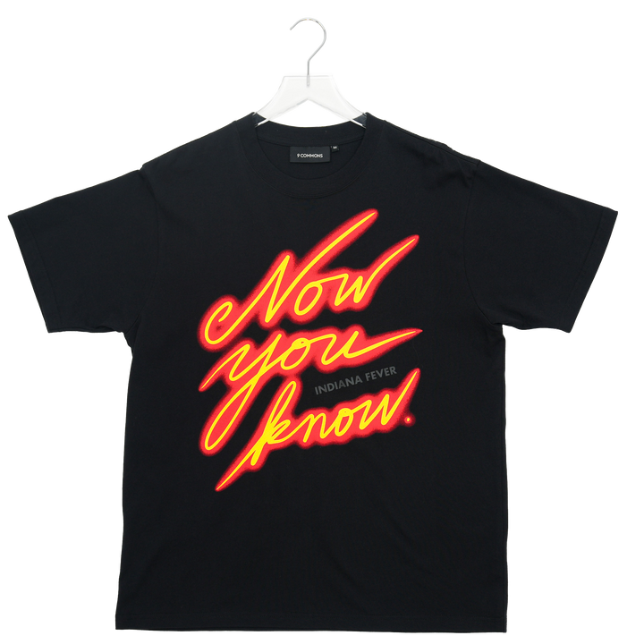 Adult Indiana Fever Now You Know T-shirt in Black by 9 COMMONS
