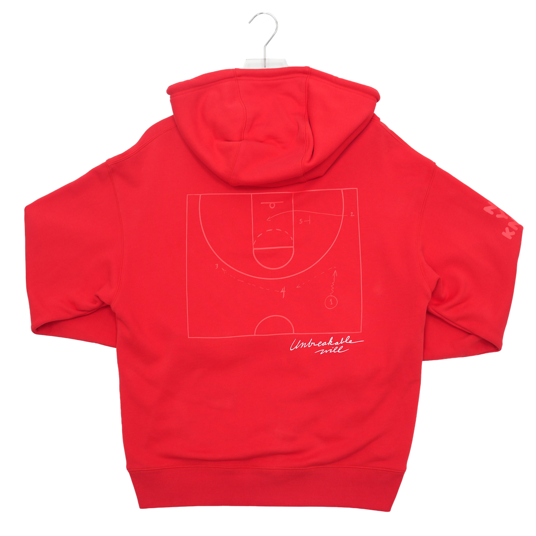 Adult Indiana Fever Red Out Hooded Sweatshirt in Red by 9 COMMONS