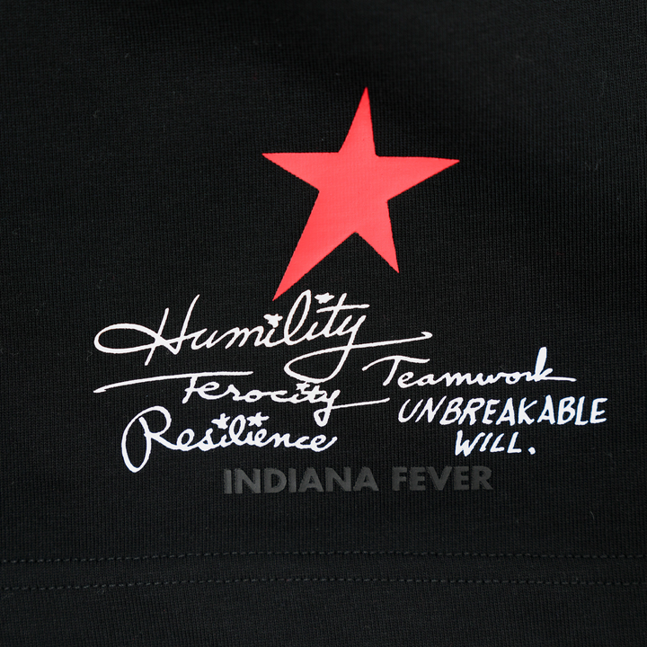 Adult Indiana Fever Phrase Shorts in Black by 9 COMMONS