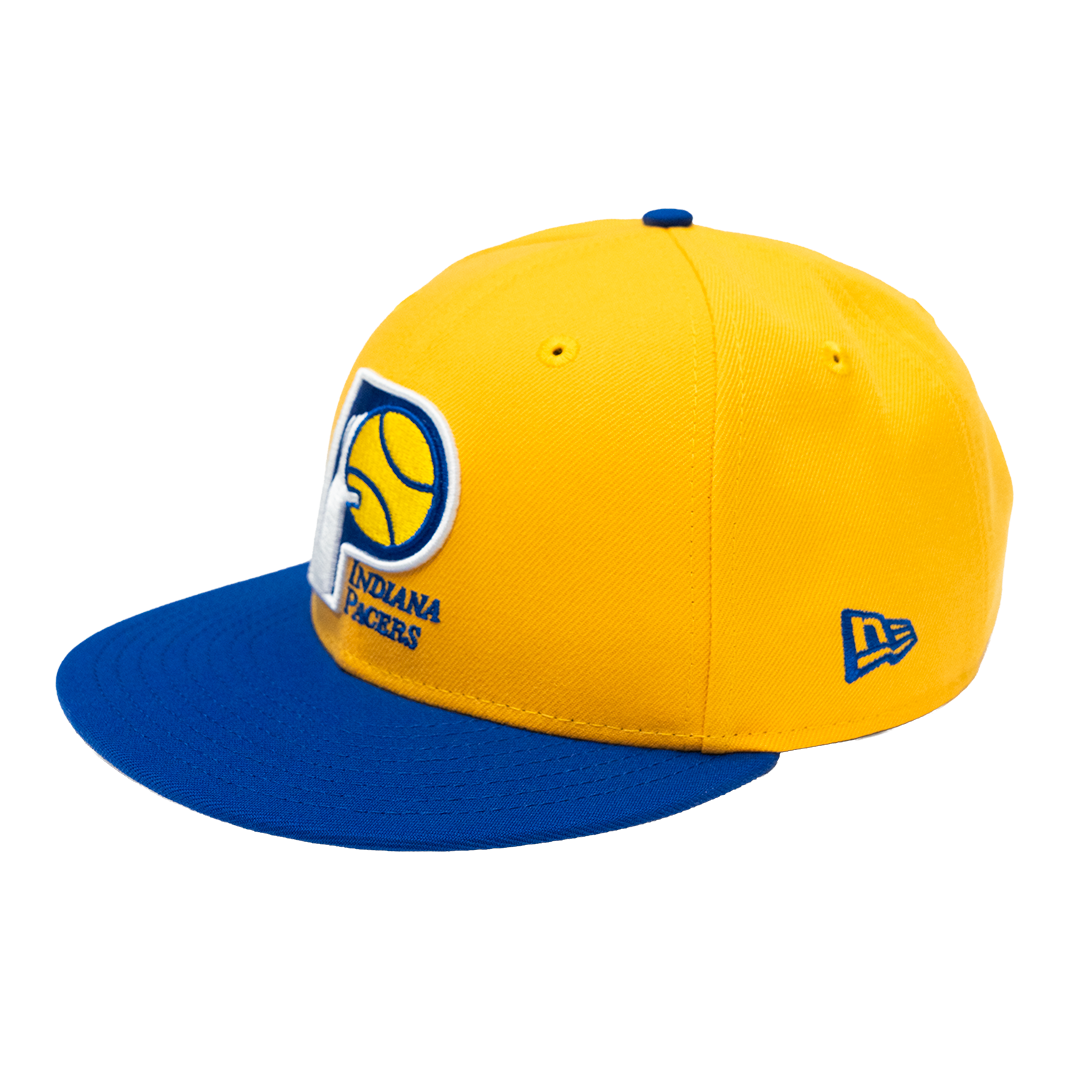 Adult Indiana Pacers Hardwood Classic Logo 9FIFTY Hat in Gold by New Era