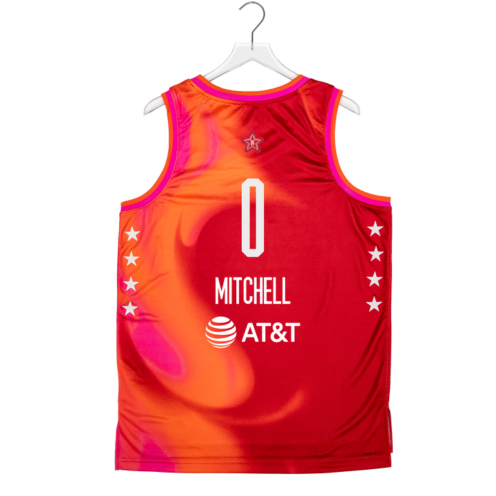 Adult Indiana Fever #0 Kelsey Mitchell 2026 WNBA All-Star Game Jersey in Red by Jordan Brand