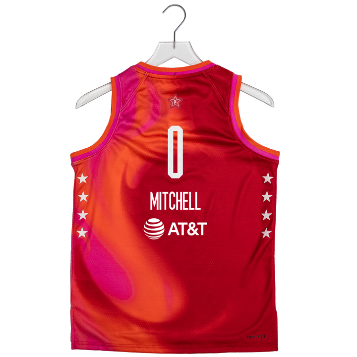 Youth Indiana Fever #0 Kelsey Mitchell 2026 WNBA All-Star Game Jersey in Red by Jordan Brand