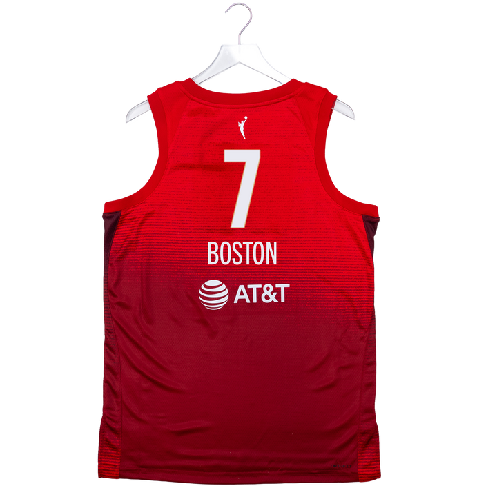 Adult Indiana Fever #7 Aliyah Boston 2026 Rebel Swingman Jersey in Red by Nike