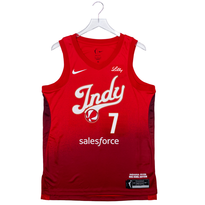 Adult Indiana Fever #7 Aliyah Boston 2026 Rebel Swingman Jersey in Red by Nike