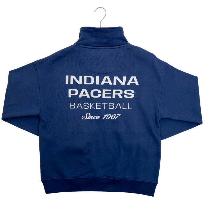 Women's Indiana Pacers Roan 1/4 Zip Sweatshirt in Blue by Sportiqe