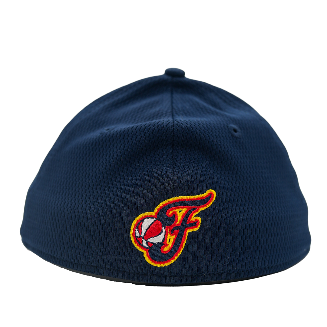 Adult Indiana Fever Oversized Logo 39Thirty Hat in Navy by New Era