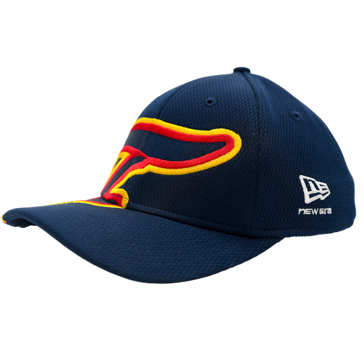 Adult Indiana Fever Oversized Logo 39Thirty Hat in Navy by New Era