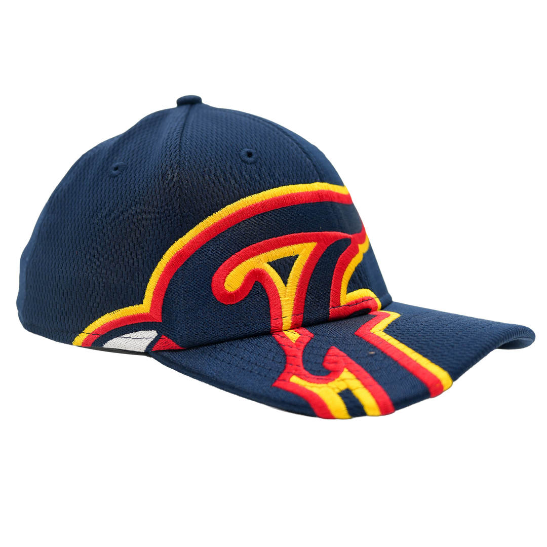 Adult Indiana Fever Oversized Logo 39Thirty Hat in Navy by New Era