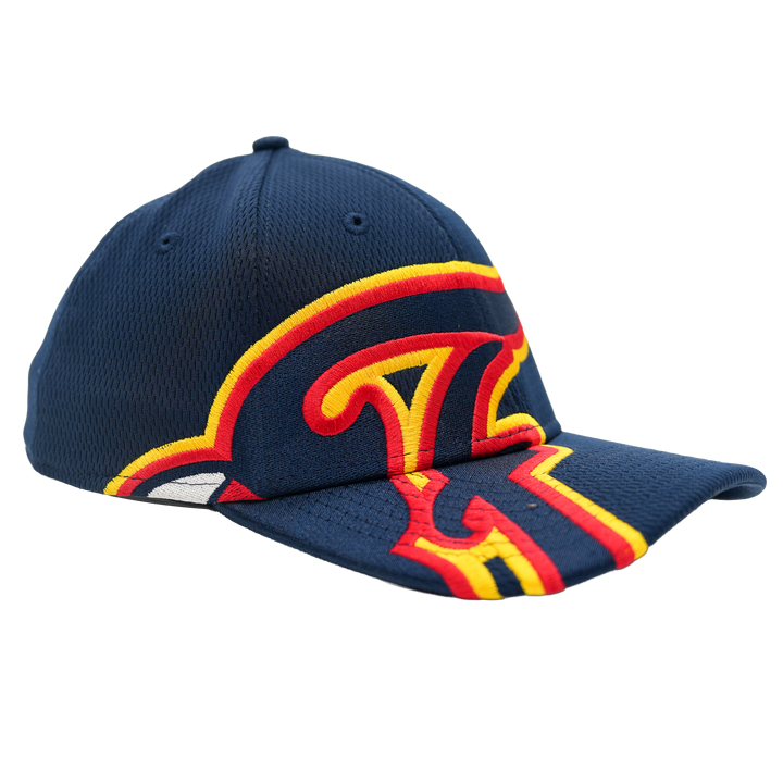 Adult Indiana Fever Oversized Logo 39Thirty Hat in Navy by New Era
