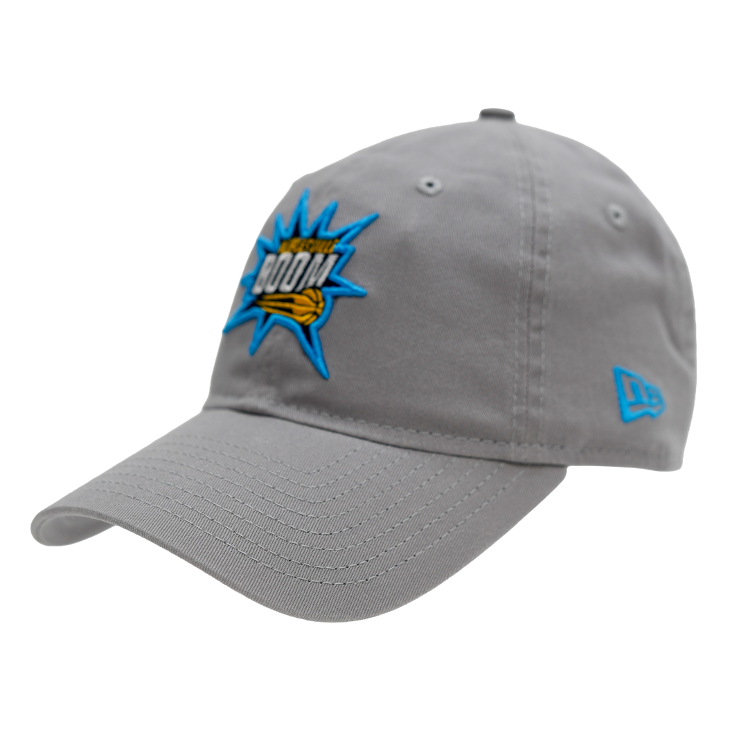 Adult Noblesville Boom Primary Logo 9Twenty Hat in Grey by New Era