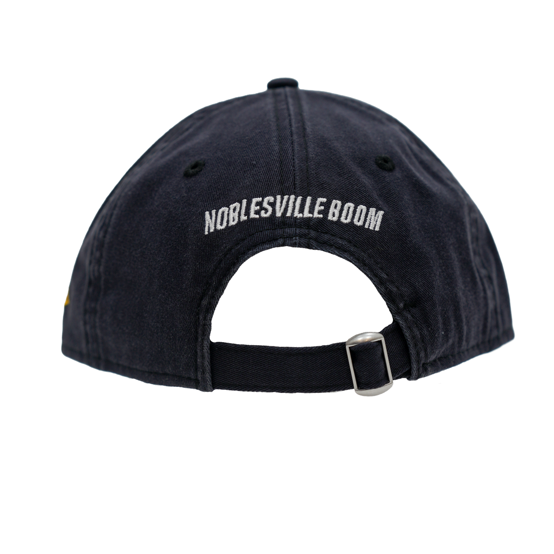 Adult Noblesville Boom Primary Logo 9Fifty Hat in Navy by New Era