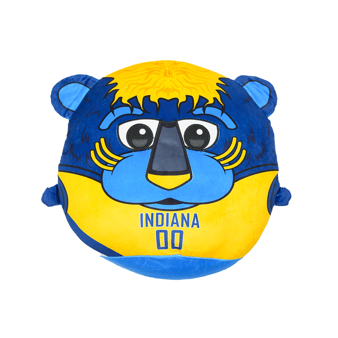 Indiana Pacers Squad Boomer Kiri Cloud Pillow in Navy by Uncanny Brands