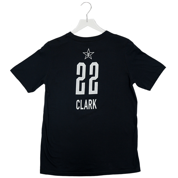 Youth Indiana Fever #22 Caitlin Clark 2025 WNBA All-Star Game Name and Number T-shirt in Black by Jordan Brand