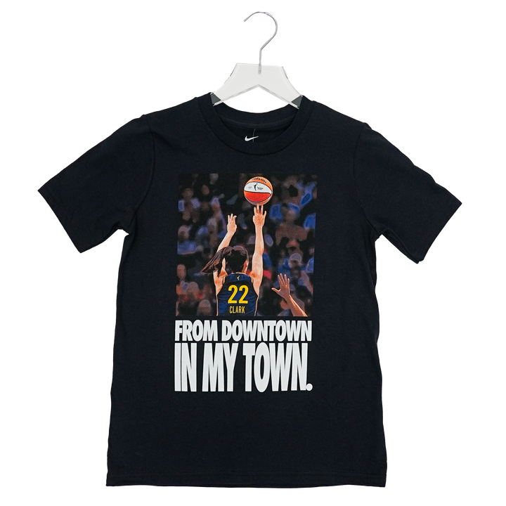 Youth Indiana Fever WNBA All-Star 2025 Short Sleeve Caitlin Clark Athlete T-Shirt in Black by Nike