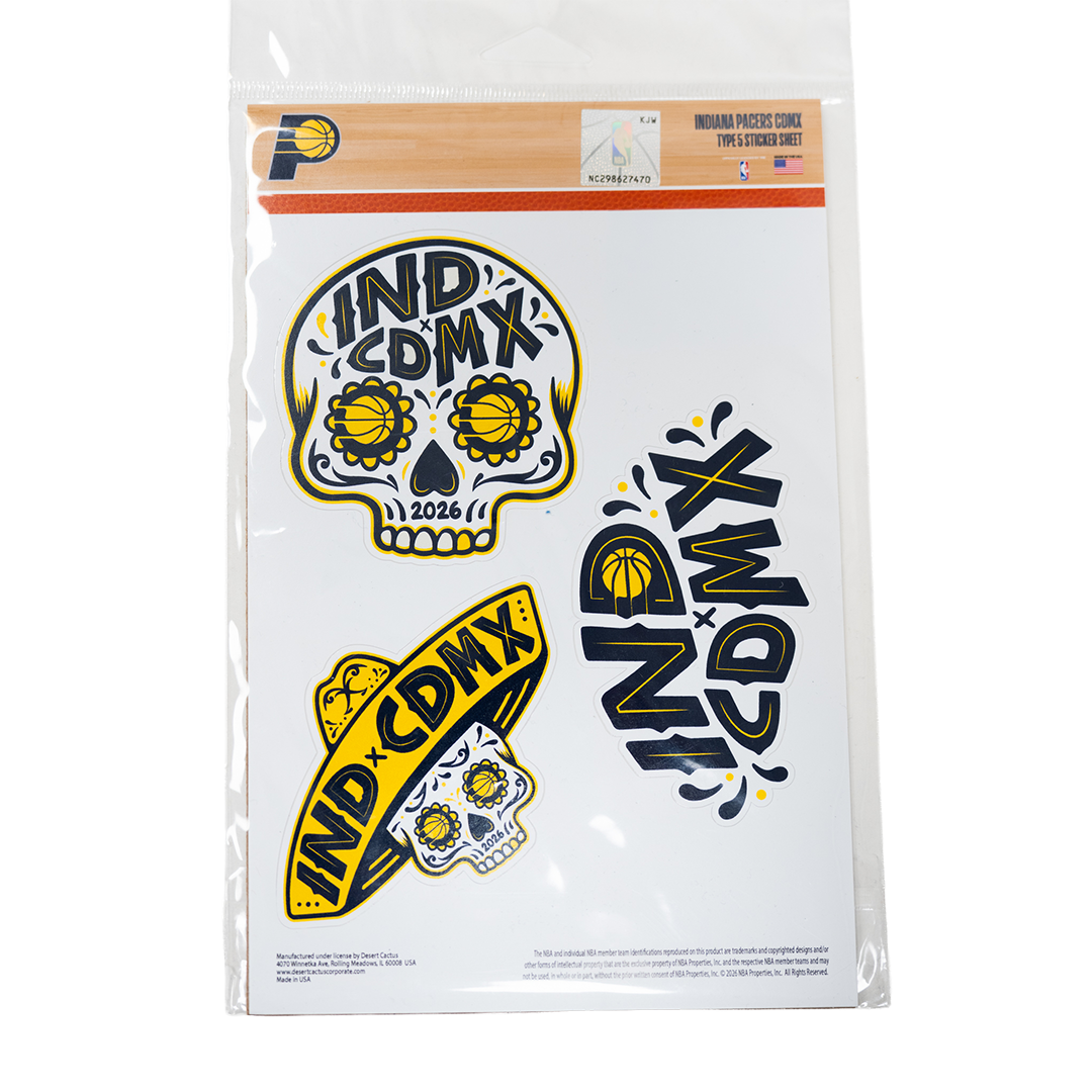 Indiana Pacers CDMX Game Decal Pack in Gold by Desert Cactus