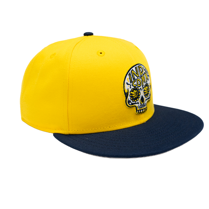 Adult Indiana Pacers CDMX Game Primary Logo 9FIFTY Hat in Gold by New Era