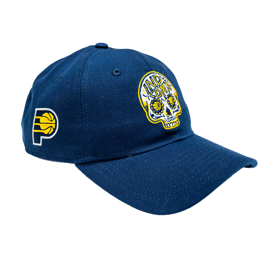 Adult Indiana Pacers CDMX Primary Logo 9TWENTY Hat in Navy by New Era