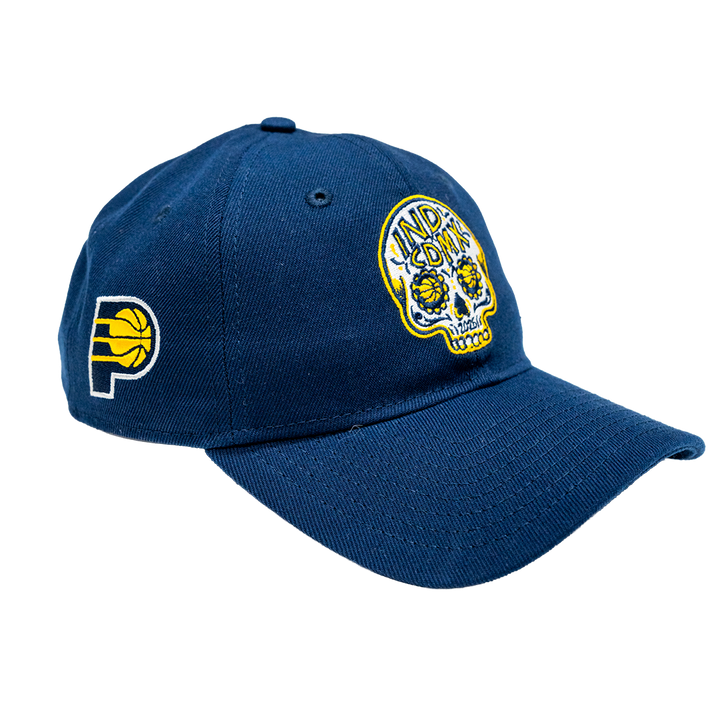 Adult Indiana Pacers CDMX Primary Logo 9TWENTY Hat in Navy by New Era
