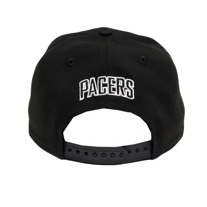 Adult Indiana Pacers CDMX Secondary Logo 9FIFTY HAT in Black by New Era