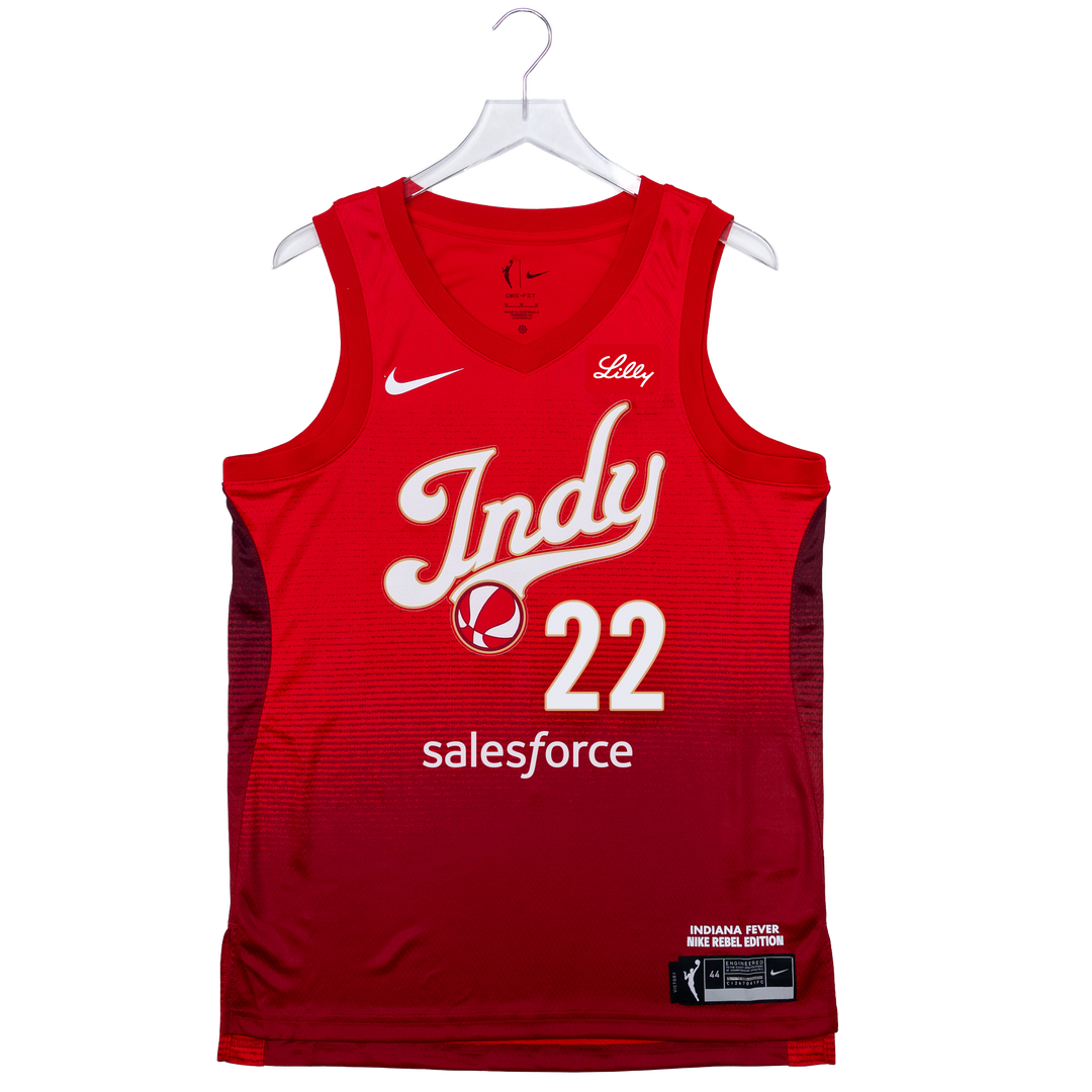 Adult Indiana Fever #22 Caitlin Clark 2026 Rebel Swingman Jersey in Red by Nike