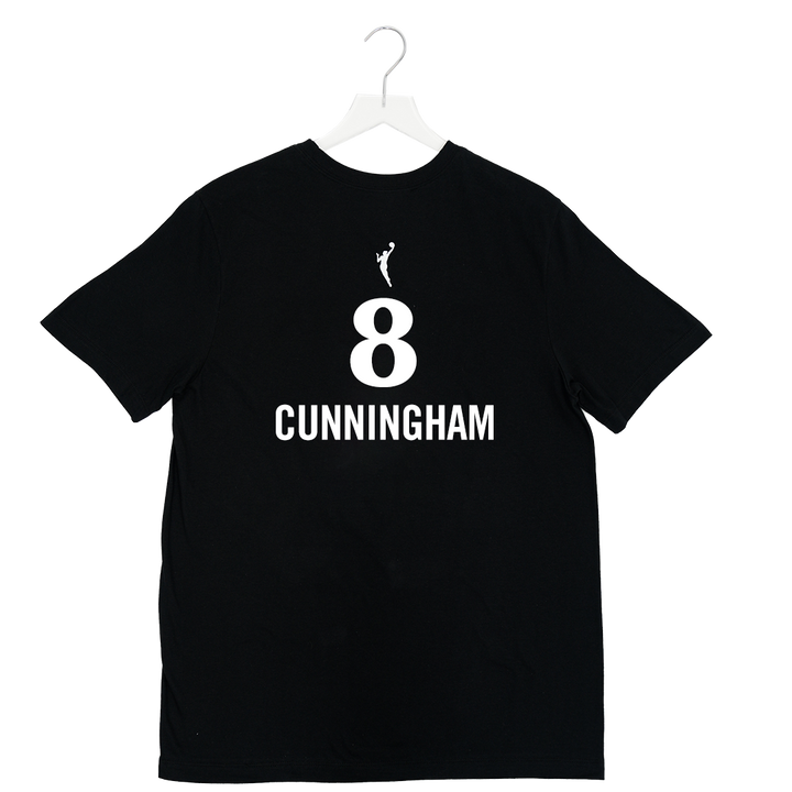 Adult Indiana Fever #8 Sophie Cunningham Stranger Things Rebel Name and Number T-shirt in Black by Nike