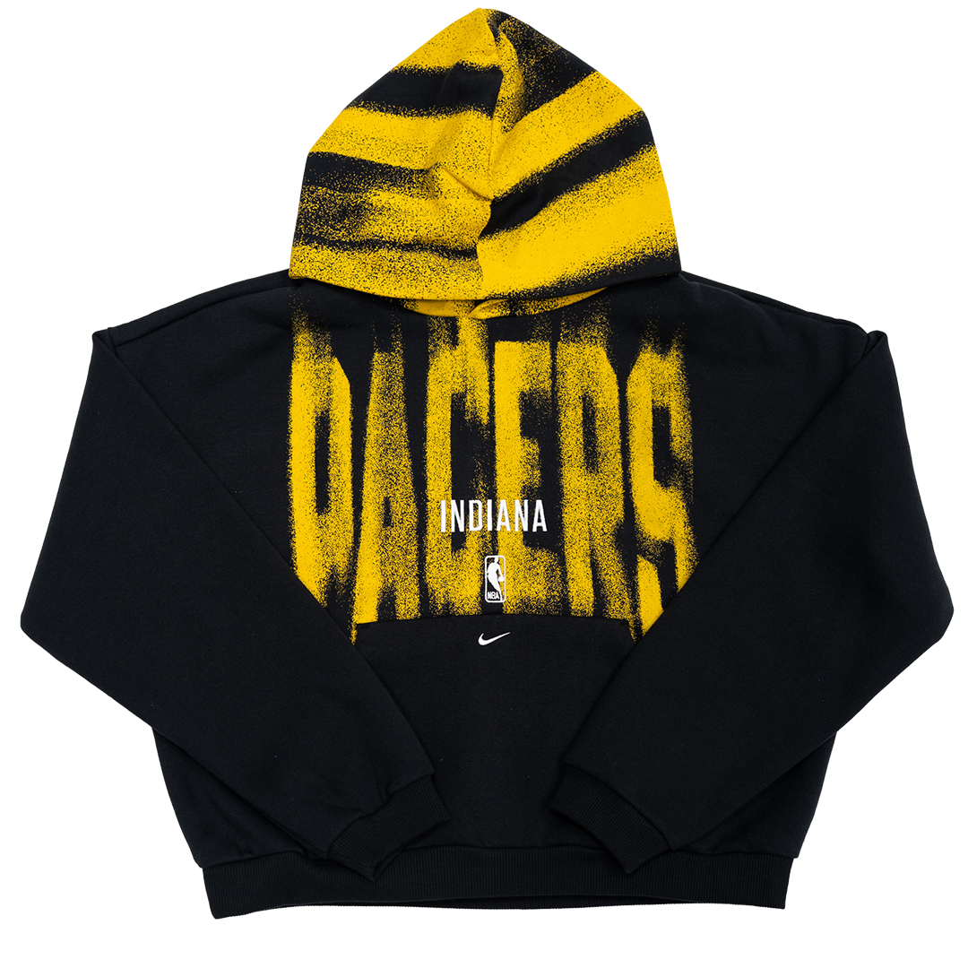 Youth Indiana Pacers 26-27 Icon Standard Issue Hooded Sweatshirt in Black by Nike