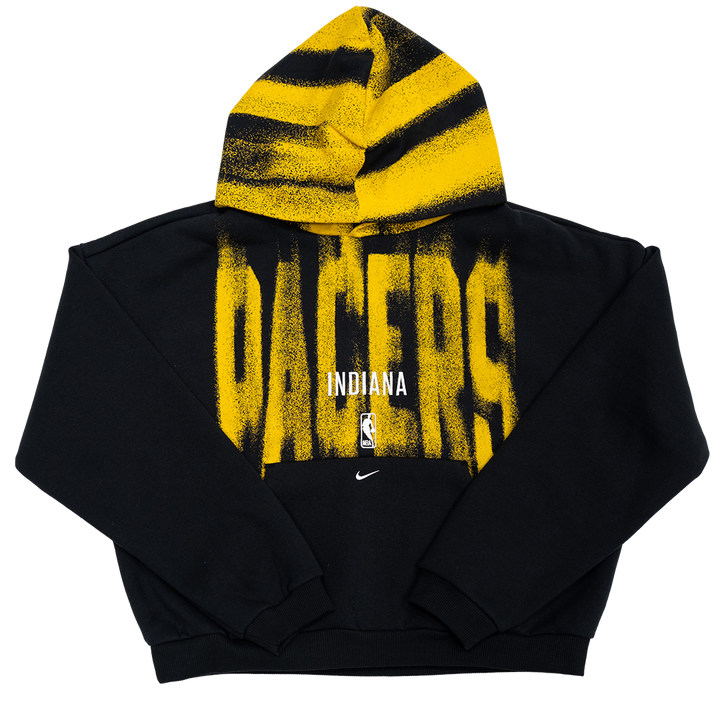 Youth Indiana Pacers 26-27 Icon Standard Issue Hooded Sweatshirt in Black by Nike