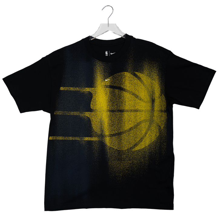 Adult Indiana Pacers 26-27 Icon Standard Issue T-shirt in Black by Nike