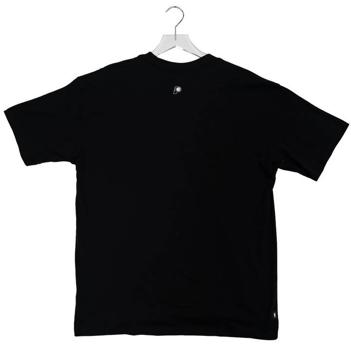 Adult Indiana Pacers 26-27 Icon Standard Issue T-shirt in Black by Nike