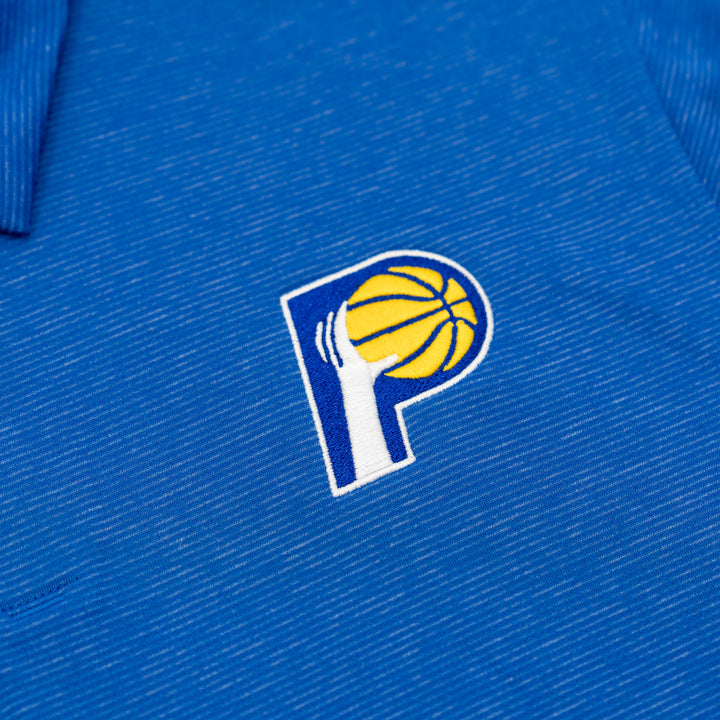 Adult Indiana Pacers 25-26' CITY EDITION Heather Polo Shirt in Royal by Nike