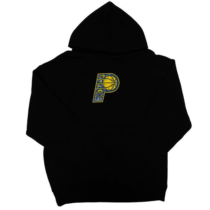 Adult Indiana Pacers CDMX Game Noches De Los Hooded Sweatshirt in Black by Round21