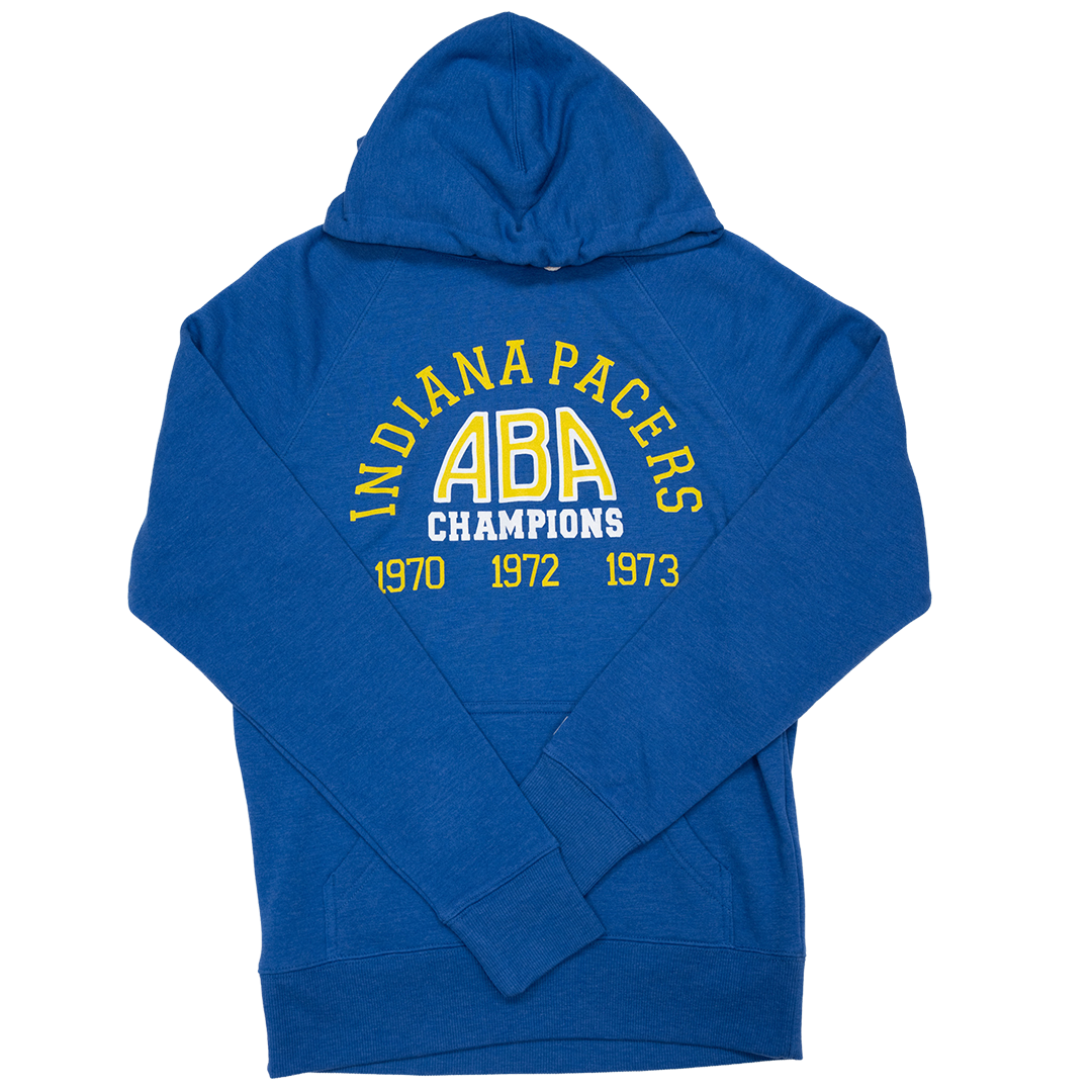 Adult Indiana Pacers ABA Champs Hooded Fleece in Blue by Homage