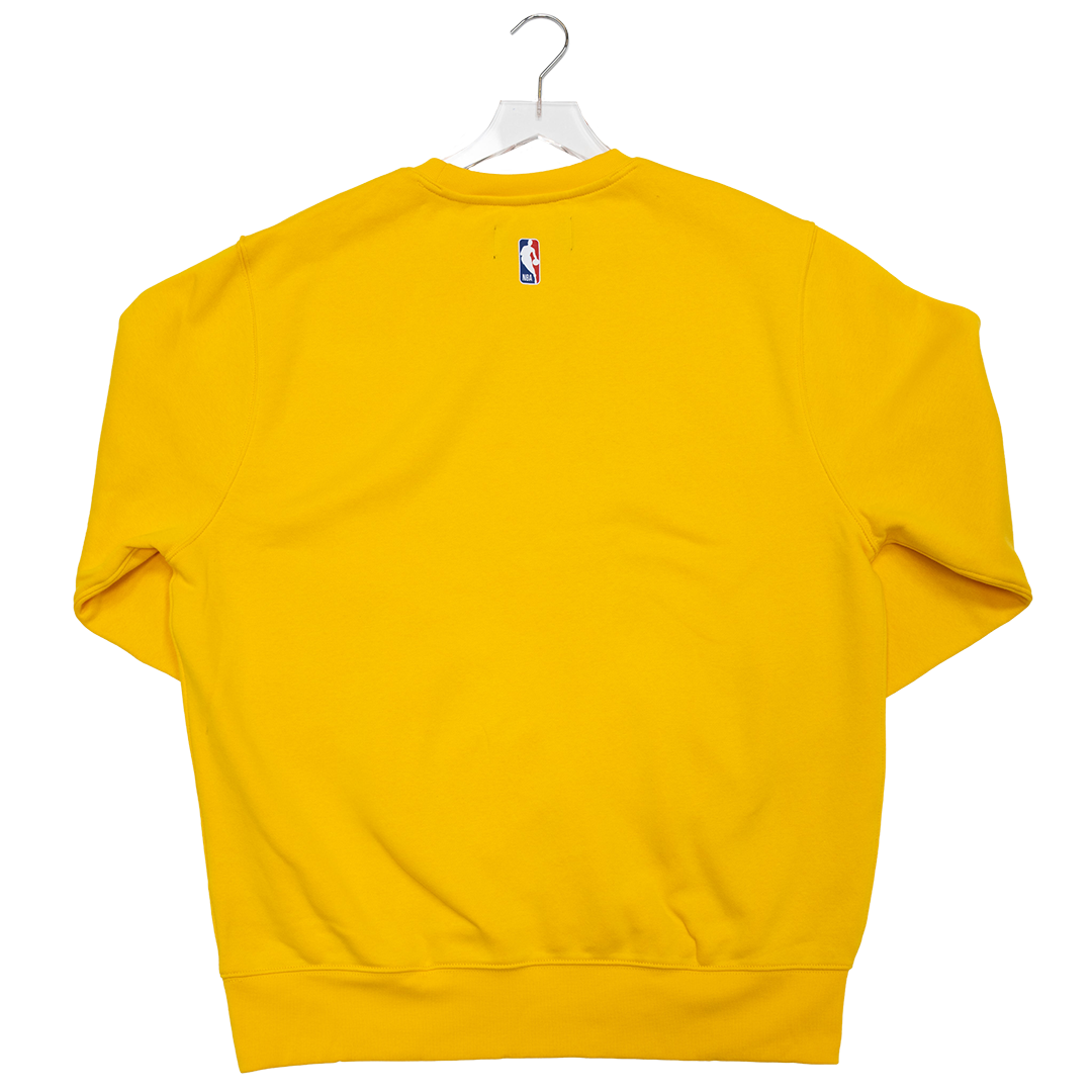 Adult Indiana Pacers Primary Logo Club Crewneck Sweatshirt in Gold by Jordan