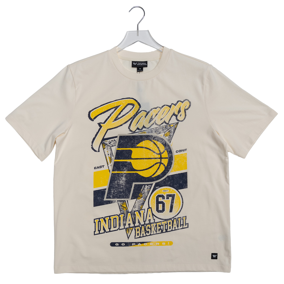 Women's Indiana Pacers Band T-Shirt in White by Wild Collective