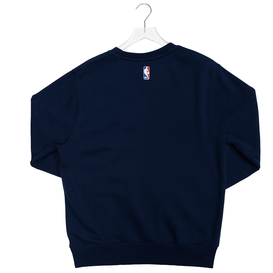 Adult Indiana Pacers Wordmark Club Crew Fleece in Navy by Nike