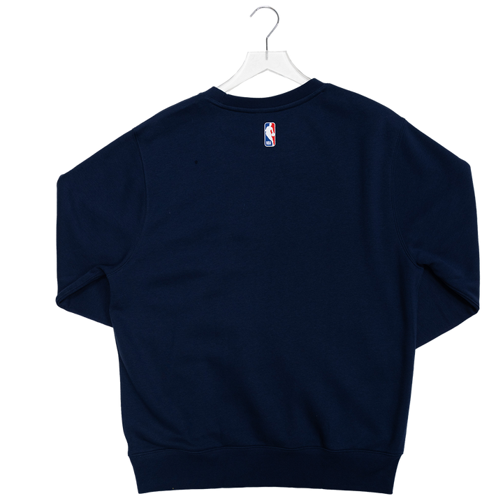 Adult Indiana Pacers Wordmark Club Crew Fleece in Navy by Nike