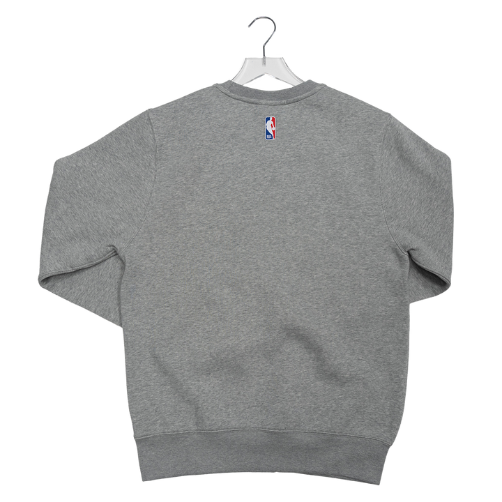 Adult Indiana Pacers Primary Logo Club Crewneck Sweatshirt in Grey by Nike