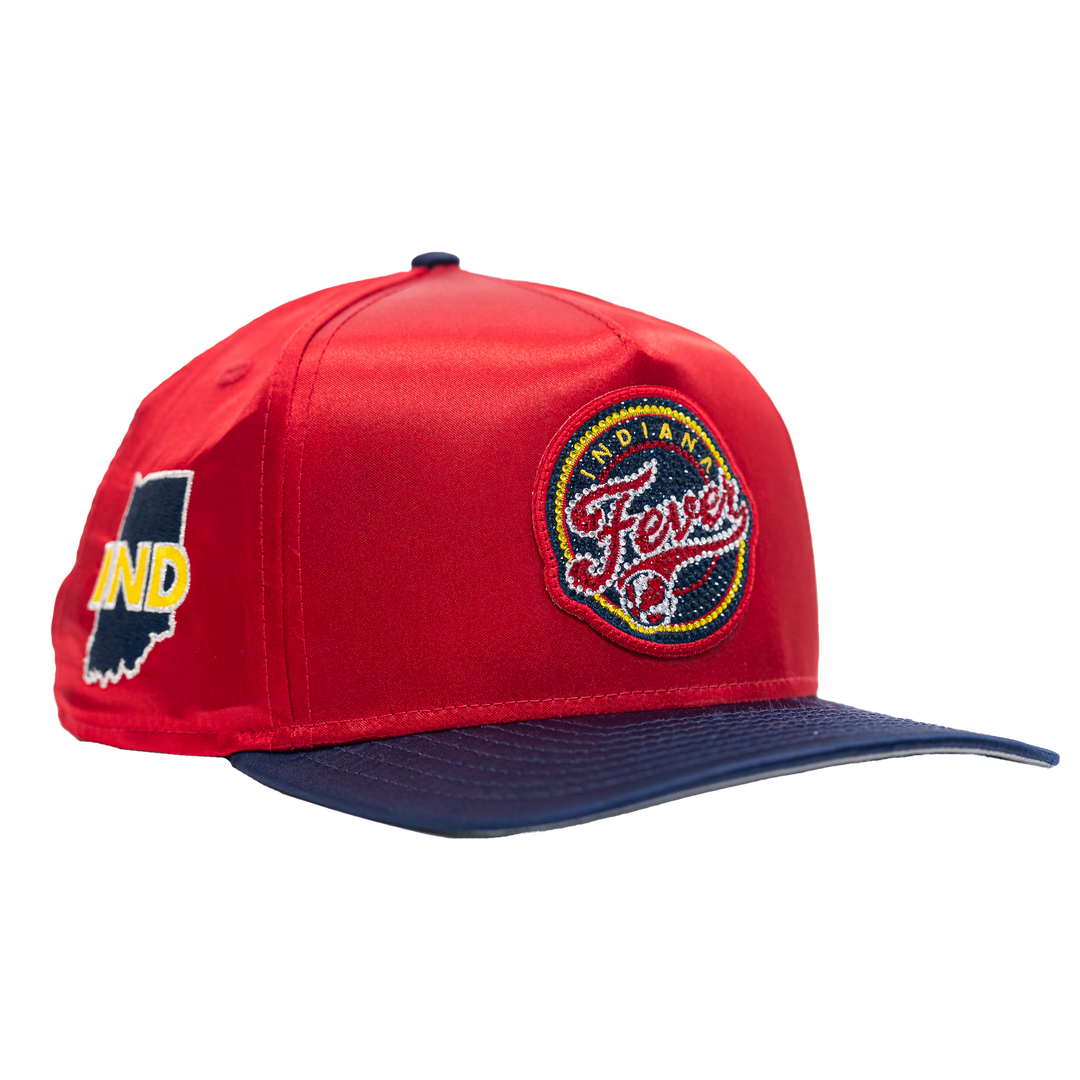 Adult Indiana Fever Official 2026 WNBA Draft 9FIFTY Hat in Red by New Era