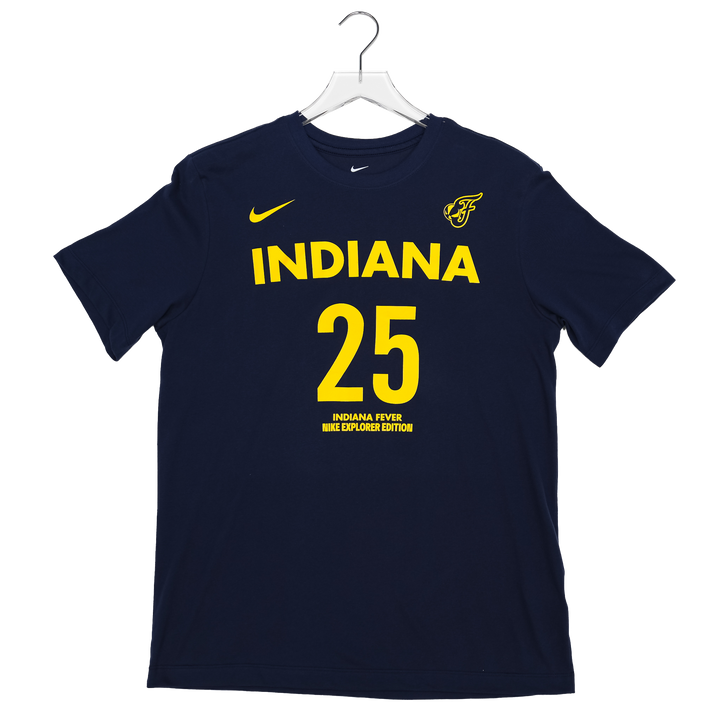Adult Indiana Fever #25 Monique Billings Explorer Name and Number T-Shirt in Navy by Nike